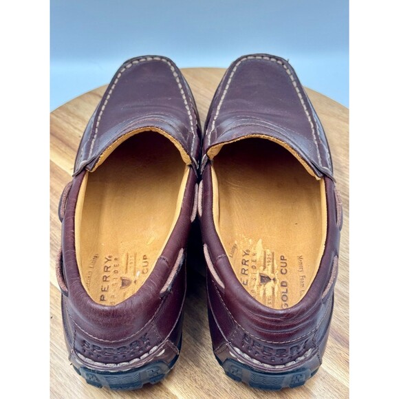 SPERRY Gold Cup Premium Penny Loafer Leather Driving Shoes Men\'s Size 7M Brown main image 9